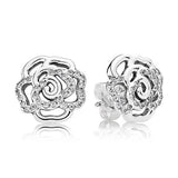 925 Silver Earring Heart Marquise Snowflake Women Gift