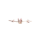 925 Silver Curved Wheat Pan Earrings Women Wedding Gift Europe Jewelry