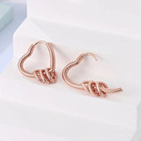 925 Rose Series Sun Moon Star Earrings