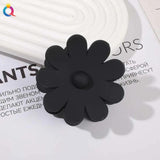 Women Plastic Hair Claws Crab Clamps Flower Shape Hair Clips Headwear