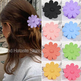 Women Plastic Hair Claws Crab Clamps Flower Shape Hair Clips Headwear