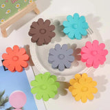 Women Plastic Hair Claws Crab Clamps Flower Shape Hair Clips Headwear