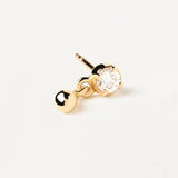 925 Silver CZ Drop Earring Piercing Jewelry