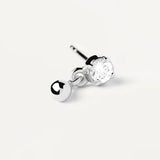 925 Silver CZ Drop Earring Piercing Jewelry