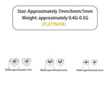 S925 Sterling Silver Heart-Shaped Earrings for Women