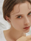 Silver Needle Snake Personality Earrings for Women