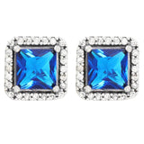 925 Silver Love Heart Infinity Stud Earring Elegant Gift
