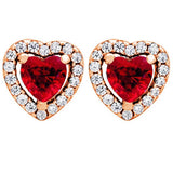 925 Silver Love Heart Infinity Stud Earring Elegant Gift