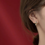 Colorful Christmas Tree 925 Silver Earrings for Women