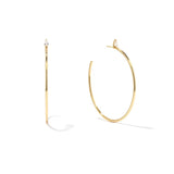C-shaped Water Drop CZ 925 Silver Stud Earring