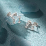 S925 Sterling Silver Zircon Stud Earrings Set for Women