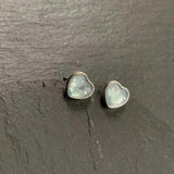 Natural Aquamarine 925 Silver Stud Earrings Women Jewelry Gift Green