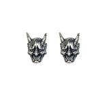 925 Silver Skeleton Prajna Stud Earrings Punk Style