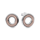 925 Silver Red Carp & Conch Shell Earrings Wedding Jewelry