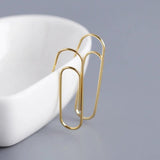 925 Sterling Silver Paper Clips Earrings for Women Party Jewelry