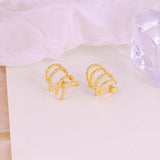 Zircon 925 Sterling Silver Earrings Studs for Women Cartilage Piercing