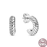 925 Silver Peacock Wave Galaxy Women's Earrings Wedding Jewelry