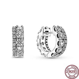 925 Silver Peacock Wave Galaxy Women's Earrings Wedding Jewelry