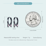 Sterling Silver Cat's Claw Earrings Pink Cat's Ear Studs for Women
