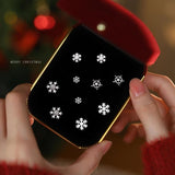 925 Silver Snowflake Stud Earrings Women High Christmas