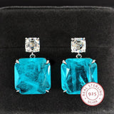 Stylish CZ Women's Earrings 925 Silver Jewelry