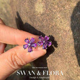 Amethyst 925 Silver Stud Earrings Peridot Jewelry