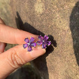 Amethyst 925 Silver Stud Earrings Peridot Jewelry