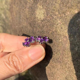 Amethyst 925 Silver Stud Earrings Peridot Jewelry