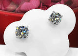 925 Silver Needle Zircon Earrings Crystal Stud Women Accessories Gift