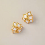 Bilandi 925 Silver Geometric Stud Earrings For Women