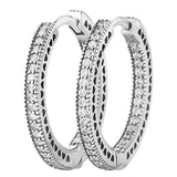 925 Silver Knot Heart Snowflake Earring Women Jewelry