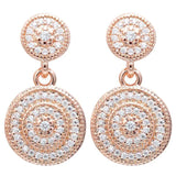 925 Silver Knot Heart Snowflake Earring Women Jewelry