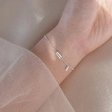 925 Silver Plated Glossy Love Bracelet for Women