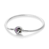 925 Sterling Silver Heart Cat Butterfly Chain Bracelet