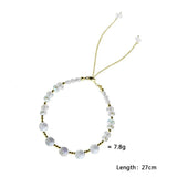 925 Silver Water Drop Crystal Charm Bracelet Women Vintage Jewelry