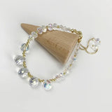 925 Silver Water Drop Crystal Charm Bracelet Women Vintage Jewelry