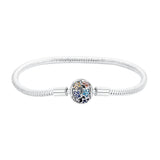 High Silver Snake Chain Bracelet for European Charm Women's Jewelry