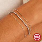 925 Silver Christmas Charm Bracelet for Women