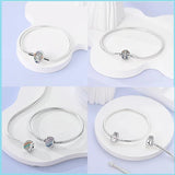 925 Silver Women Bracelet with Charms Pendant DIY Jewelry Make