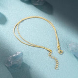 925 Sterling Silver Double Layer Chain Bracelet Thin Minimalist Jewelry