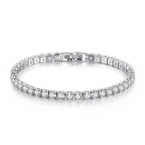 925 Silver Zircon Bangle Bracelet