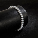 925 Silver Zircon Bangle Bracelet