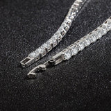 925 Silver Zircon Bangle Bracelet