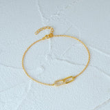 925 Silver Crown Zircon Bracelet For Women