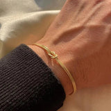 S925 Sterling Silver Couple Bracelet Double-Layered Chain Cross Snake Bone Chain