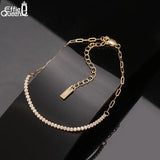 Adjustable Tennis Chain Bracelet S925 Paperclip Chain Bracelet for Women