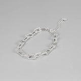 925 Sterling Silver Hiphop Thick Bracelet Vintage Hasp Birthday Gift