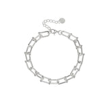 925 Sterling Silver Hiphop Thick Bracelet Vintage Hasp Birthday Gift