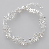 925 Silver Fish Bones Charm Bracelet Women