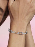 925 Sterling Silver Charm Bracelet for Women - Friendship Jewelry